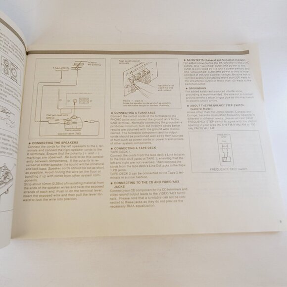 Yamaha RX-500/U Natural Sound Stereo Receiver Owner's Manual - Picture 2 of 4